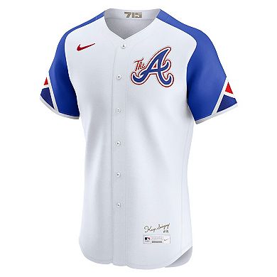 Men's Nike White Atlanta Braves City Connect Elite Jersey