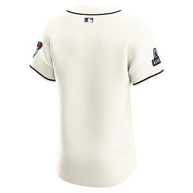 Men's Nike Cream Arizona Diamondbacks Home Elite Jersey