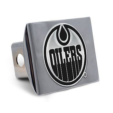 WinCraft Edmonton Oilers Premium Metal Chrome Hitch Cover