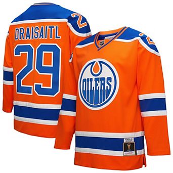 Men's Mitchell & Ness Leon Draisaitl Orange Edmonton Oilers Power Play Jersey
