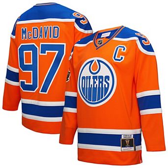 Men's Mitchell & Ness Connor McDavid Orange Edmonton Oilers Power Play Jersey