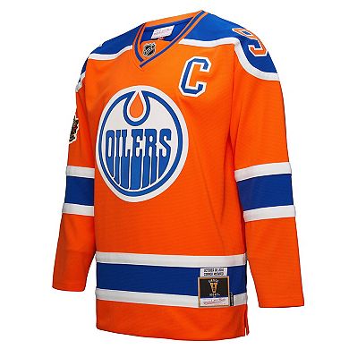 Men's Mitchell & Ness Connor McDavid Orange Edmonton Oilers Power Play Jersey
