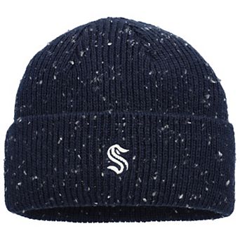 Men's Fanatics Deep Sea Blue Seattle Kraken Authentic Pro Pinnacle Cuffed Knit Hat