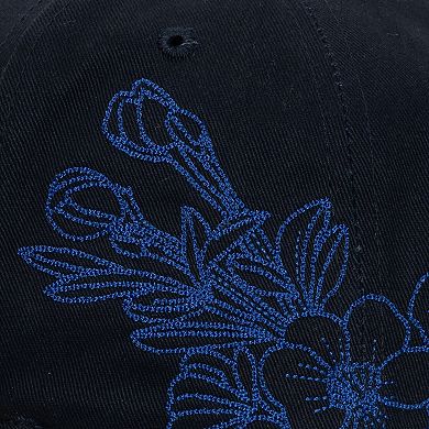 Men's Mitchell & Ness Blue/Gold Golden State Warriors May Flowers Adjustable Hat