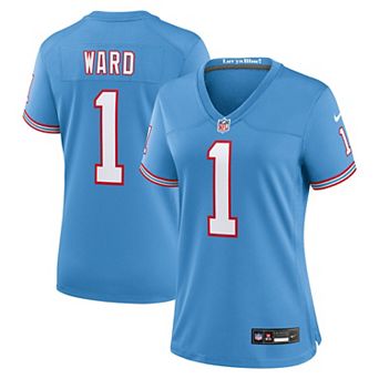 Women's Nike Cam Ward Light Blue Tennessee Titans 2025 NFL Draft 2nd Alternate Game Jersey
