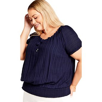 Avenue Women's Plus Size Oceana Top
