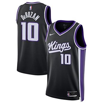 Unisex Nike DeMar DeRozan Black Sacramento Kings Swingman Player Jersey - Icon Edition