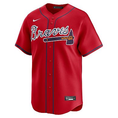 Men's Nike Spencer Strider Red Atlanta Braves Alternate Limited Player Jersey
