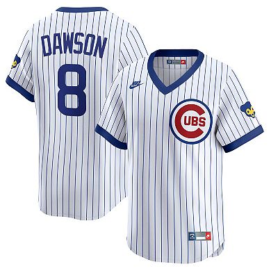 Men's Nike Andre Dawson White Chicago Cubs Throwback Cooperstown Collection Limited Jersey