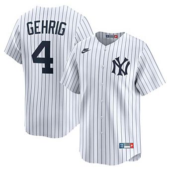 Men's Nike Lou Gehrig White New York Yankees Throwback Cooperstown Collection Limited Jersey