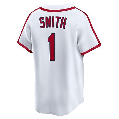 Men's Nike Ozzie Smith White St. Louis Cardinals Throwback Cooperstown Collection Limited Jersey
