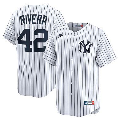 Men's Nike Mariano Rivera White New York Yankees Throwback Cooperstown Collection Limited Jersey