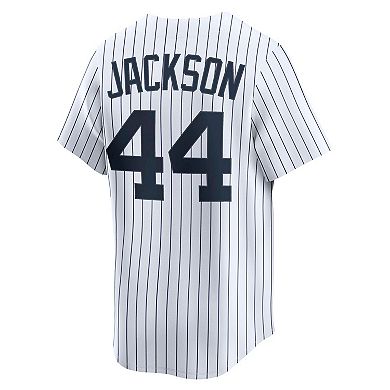 Men's Nike Reggie Jackson White New York Yankees Throwback Cooperstown Collection Limited Jersey