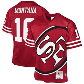 Youth��Mitchell & Ness Joe Montana Scarlet San Francisco 49ers 1990 Throwback Fashion Jersey