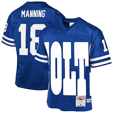 Youth Mitchell & Ness Peyton Manning Royal Indianapolis Colts 1998 Throwback Fashion Jersey
