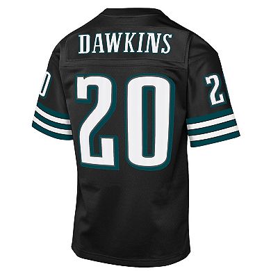 Youth Mitchell & Ness Brian Dawkins Black Philadelphia Eagles 2004 Throwback Fashion Jersey
