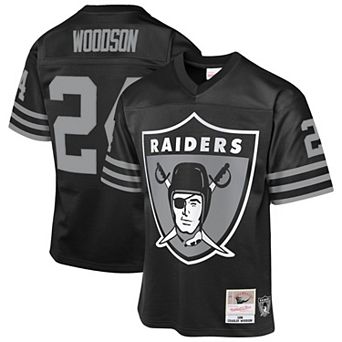 Youth��Mitchell & Ness Charles Woodson Black Las Vegas Raiders 1998 Throwback Fashion Jersey