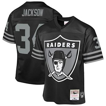 Youth��Mitchell & Ness Bo Jackson Black Las Vegas Raiders 1988 Throwback Fashion Jersey