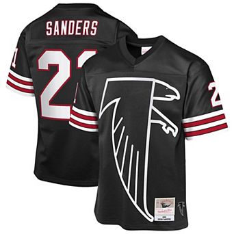 Youth��Mitchell & Ness Deion Sanders Black Atlanta Falcons 1992 Throwback Fashion Jersey