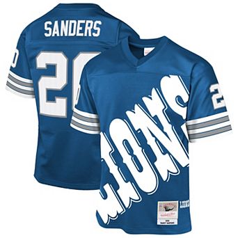 Youth��Mitchell & Ness Barry Sanders Blue Detroit Lions 1996 Throwback Fashion Jersey