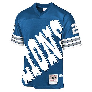 Youth Mitchell & Ness Barry Sanders Blue Detroit Lions 1996 Throwback Fashion Jersey