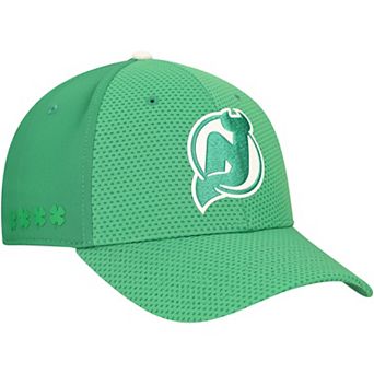 Men's Fanatics Kelly Green New Jersey Devils Authentic Pro St. Patrick's Day Flex Hat