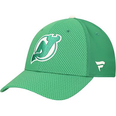 Men's Fanatics Kelly Green New Jersey Devils Authentic Pro St. Patrick's Day Flex Hat