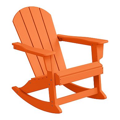 2 piece set Outdoor / Patio Poly Adirondack rocking chairs ( 2 seater )