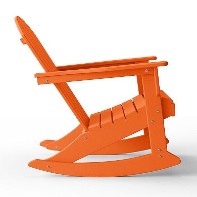 2 piece set Outdoor / Patio Poly Adirondack rocking chairs ( 2 seater )