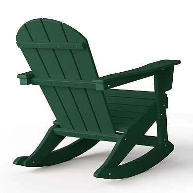 2 piece set Outdoor / Patio Poly Adirondack rocking chairs ( 2 seater )