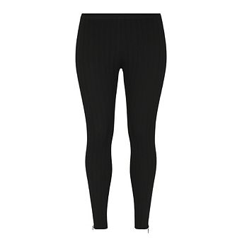 Cremallera Zipper Accent Cotton Blend Sweater Leggings