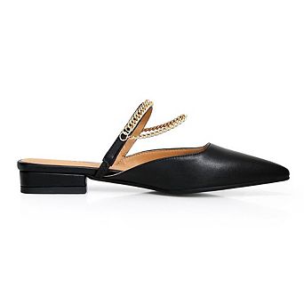 On The Go Leather Flat