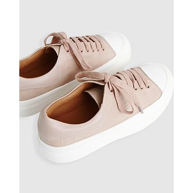 Just A Dream Croc Leather Sneaker