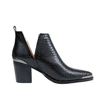 Austin Croc Embossed Ankle Boot