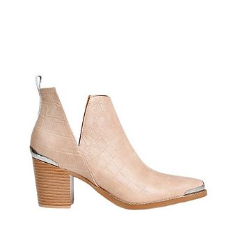 Austin Croc Embossed Ankle Boot