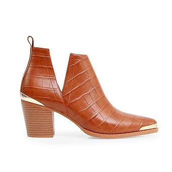 Austin Croc Embossed Ankle Boot
