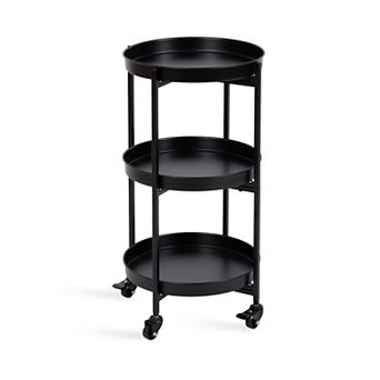 Celia Round Metal Bar Cart