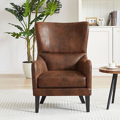 Merax HI-BACK Studded Chair, Arm Chair