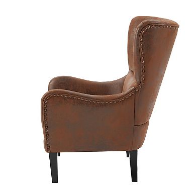 Merax HI-BACK Studded Chair, Arm Chair