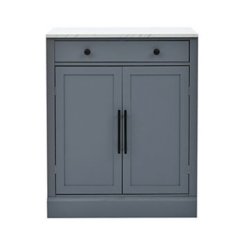Merax Modern Freestanding Kitchen Pantry,Buffet Food Storage, Coffee Bar Cabinet with Drawer