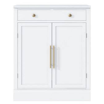 Merax Modern Freestanding Kitchen Pantry,Buffet Food Storage, Coffee Bar Cabinet with Drawer