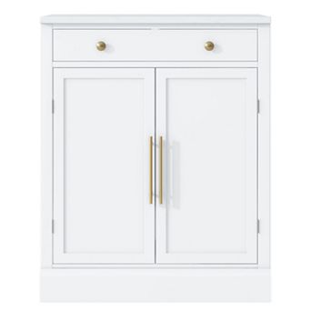 Merax Modern Freestanding Kitchen Pantry,Buffet Food Storage, Coffee Bar Cabinet with Drawer