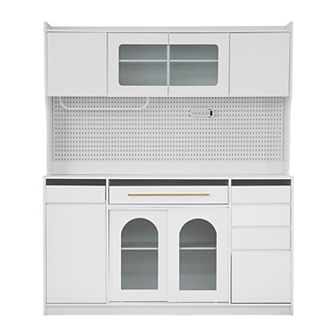 Merax Large Coffee Bar Storage Cabinet with 6 Drawers, 5 Cabinets