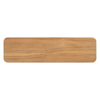 Merax Mirod Elegant Minimalist Console Table with Curved Corners