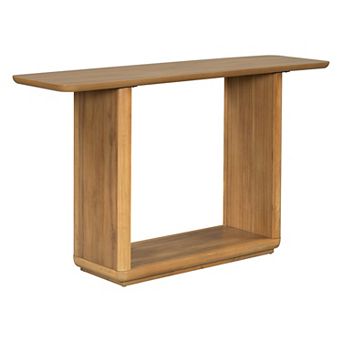 Merax Mirod Elegant Minimalist Console Table with Curved Corners