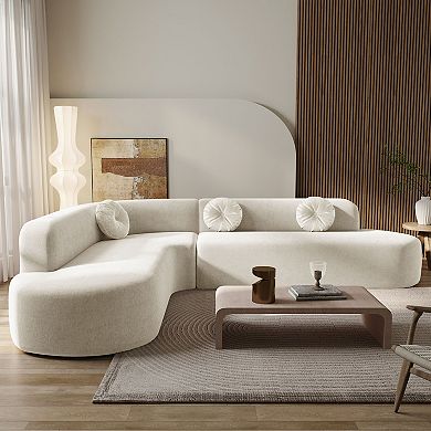 Merax Mirod 122'' Extra Large Sectional Sofa Soft Fabric Upholstery