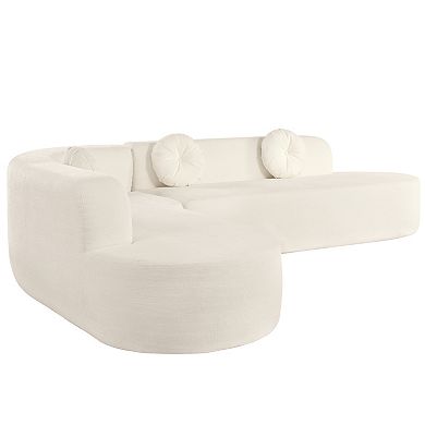Merax Mirod 122'' Extra Large Sectional Sofa Soft Fabric Upholstery