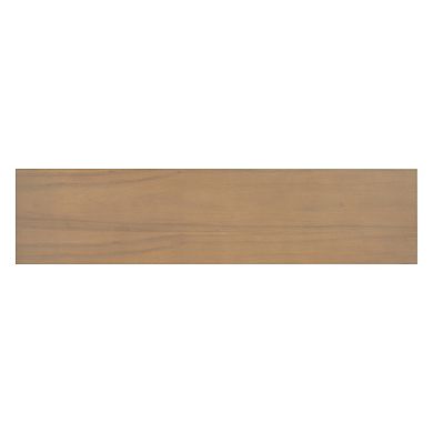 Merax Mirod Console Table with Natural Wood Veneer,V-Base Design for Classic Versatility