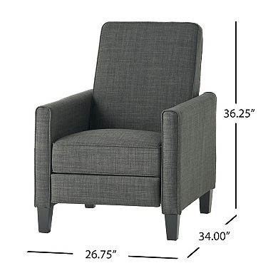 Merax Linen Push Back Recliner Chair - Modern Comfort for Living Room