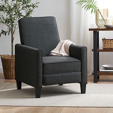 Merax Linen Push Back Recliner Chair - Modern Comfort for Living Room